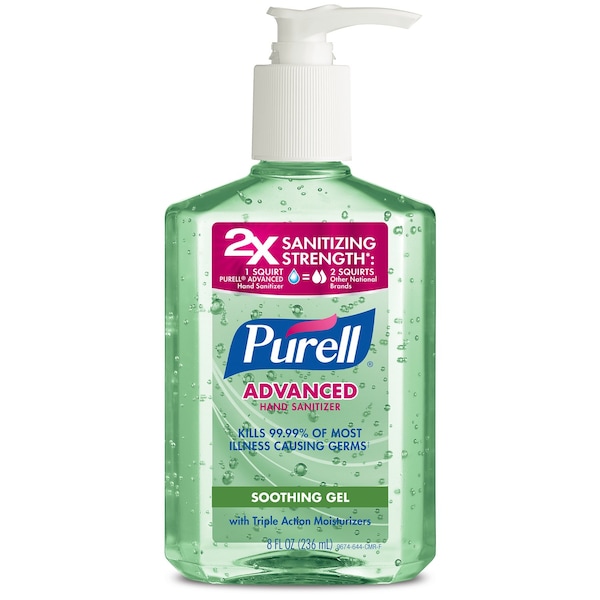 Purell Purell Aloe Scent Gel Advanced Hand Sanitizer 8 oz 3016-12-CMR - main